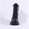 Paul Green Hidden Bungee Lace Boot - Black Leather